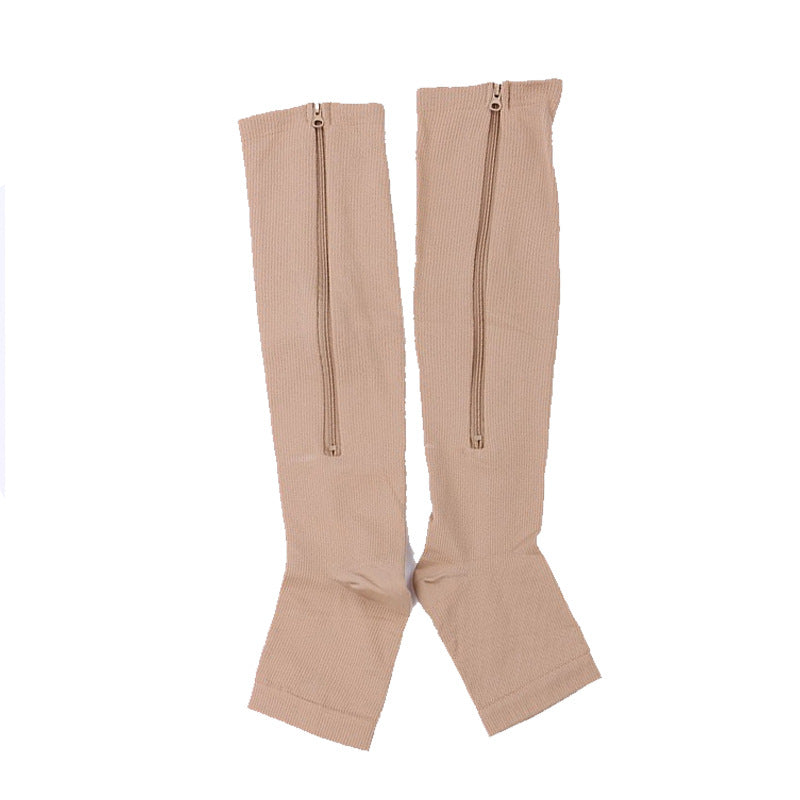 Sports Toe Zippered Compression Socks