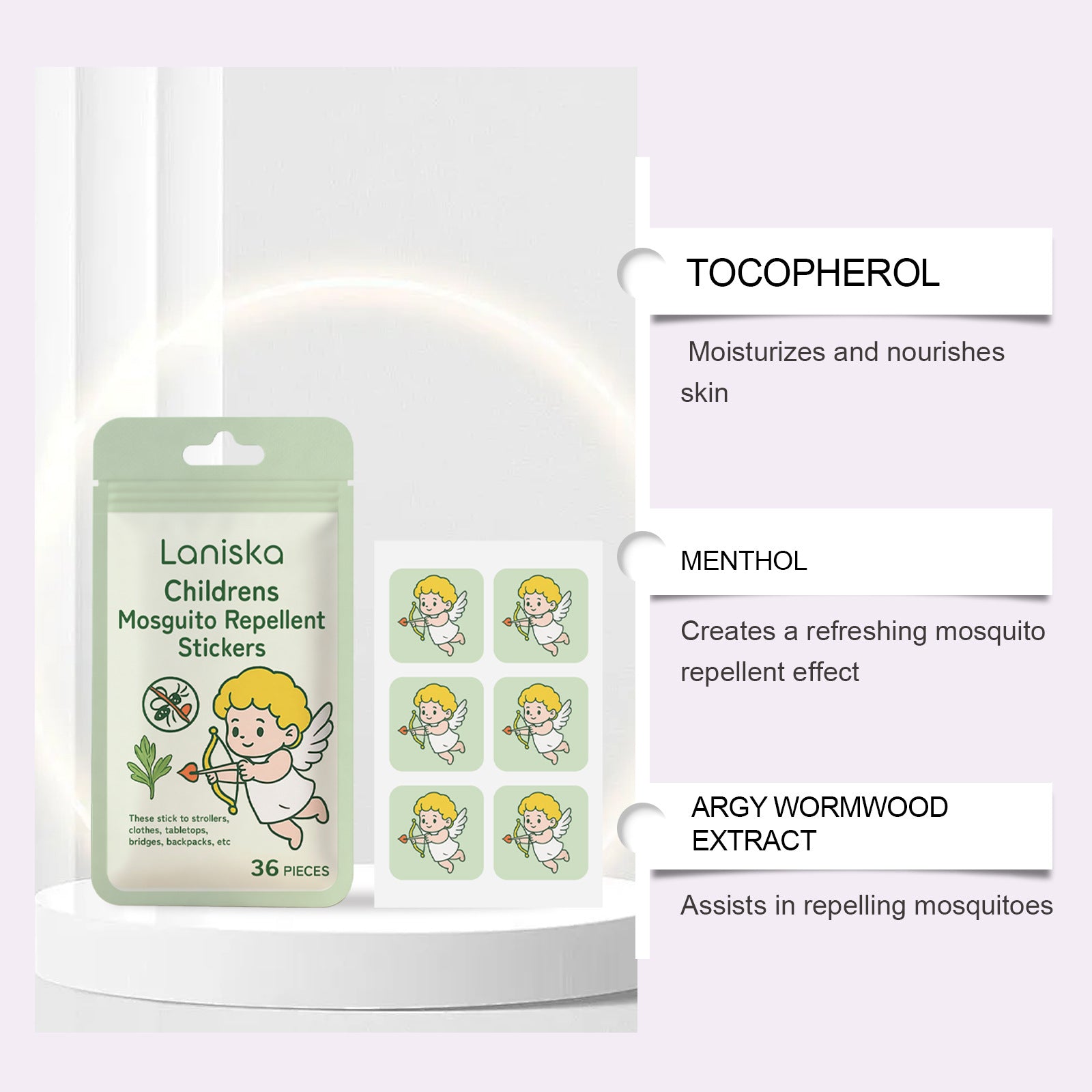 Children's Mosquito Repellent Stickers