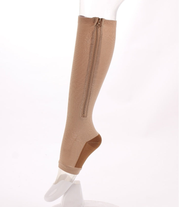 Sports Zippered Compression Socks