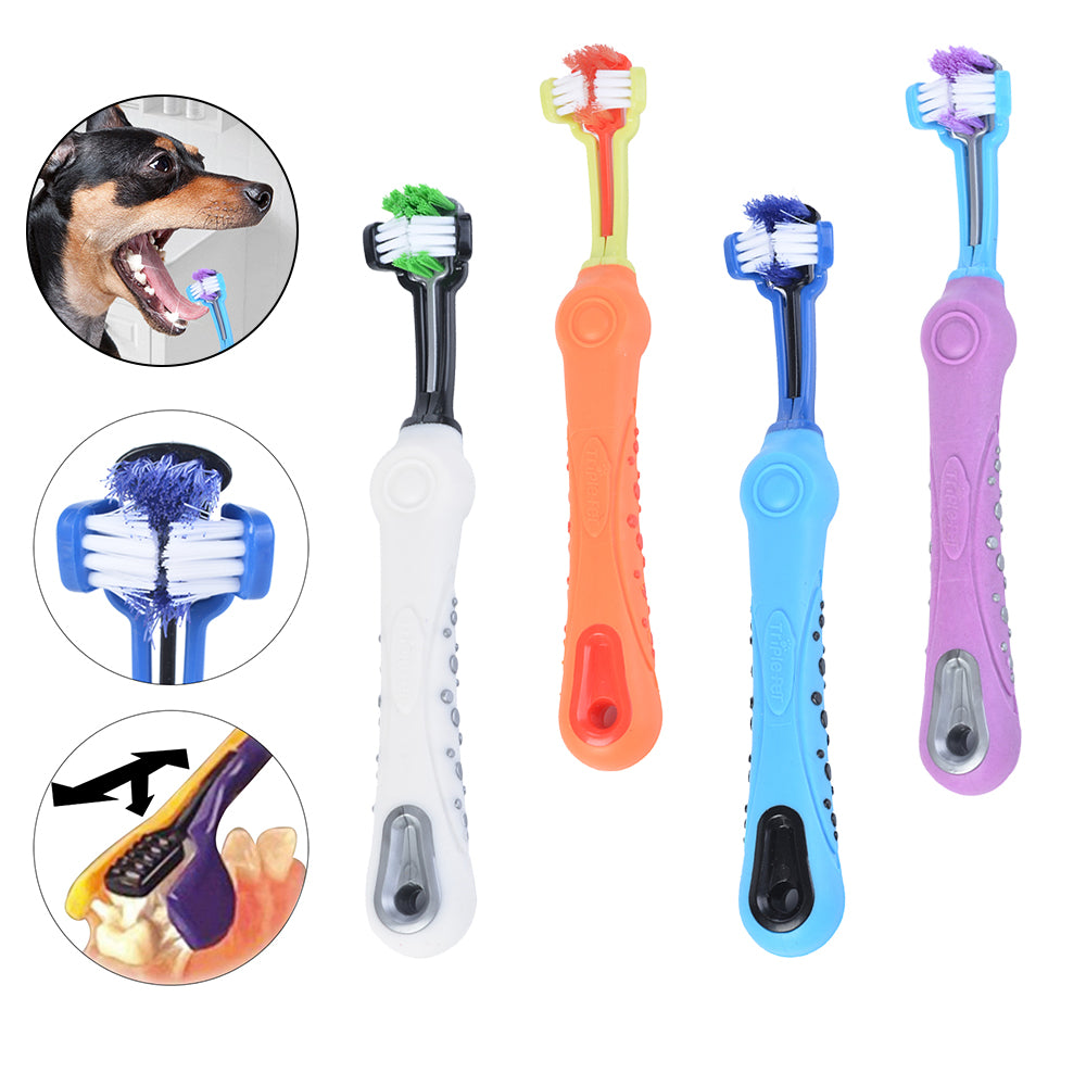 Dog 3 Sided Toothbrush