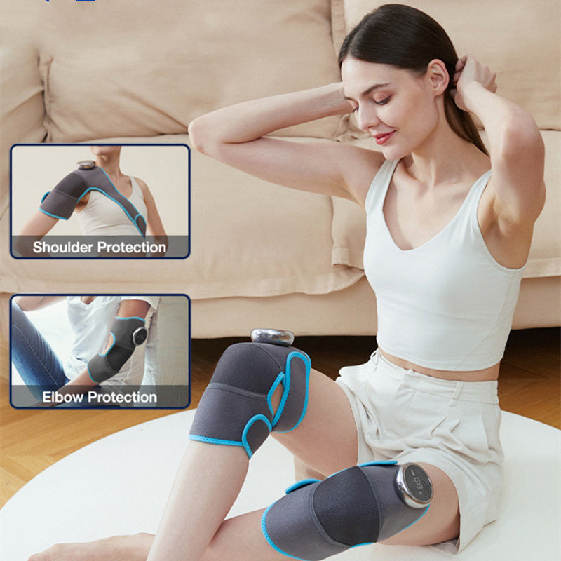 Electric Heated and Vibrating Knee Massage Pad