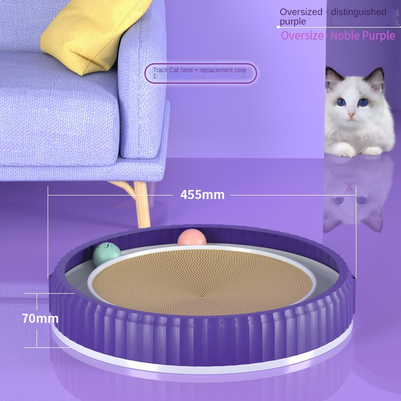 Round Cat Scratching Board