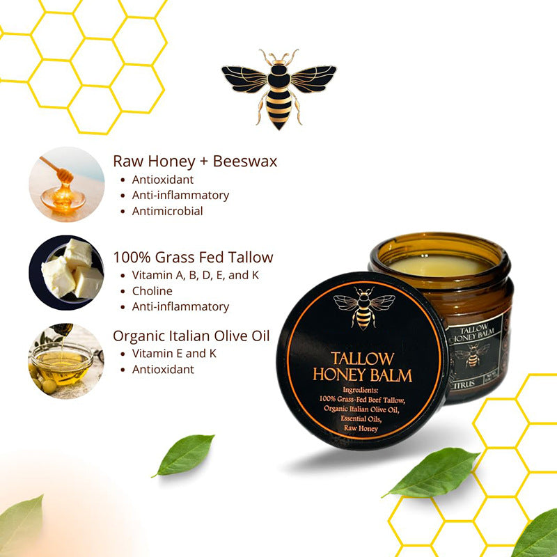 Tallow and Honey Paste Moisturizing Cream