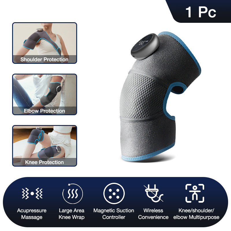 Electric Heated and Vibrating Knee Massage Pad